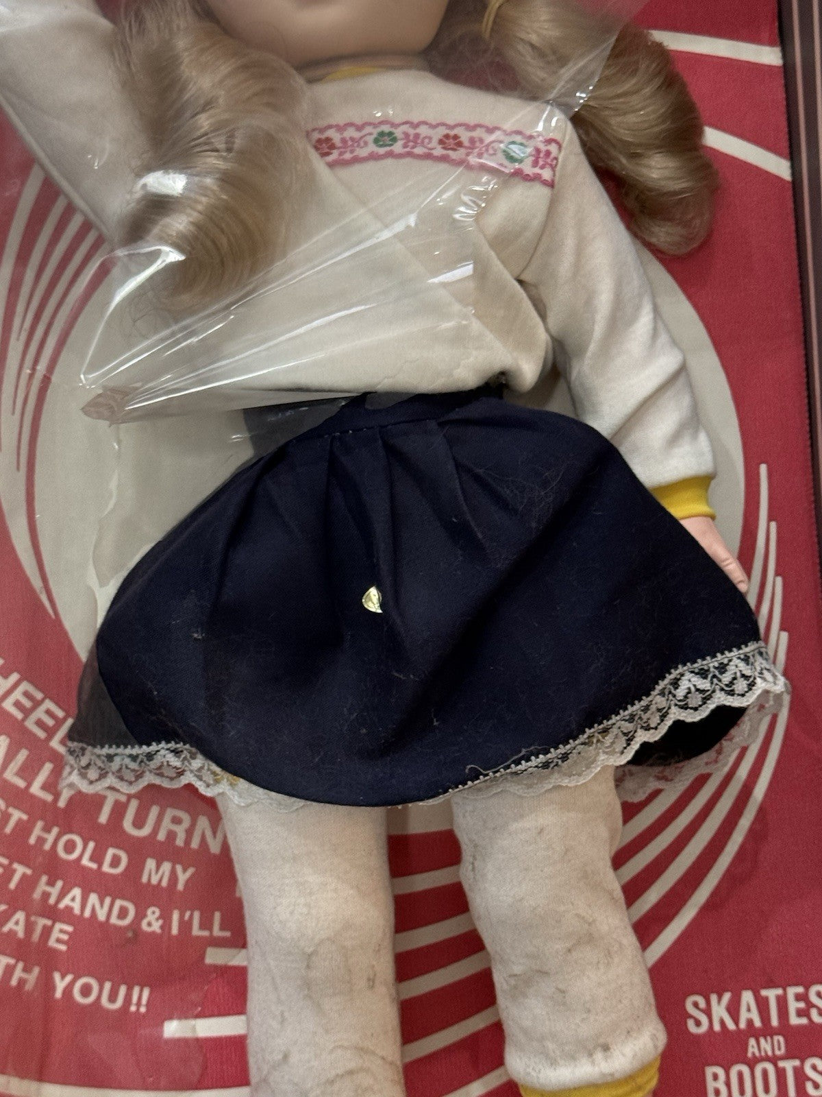 Vintage Roller Skating Lisa Doll 19 Inch Blonde Hair New In Box 1980s