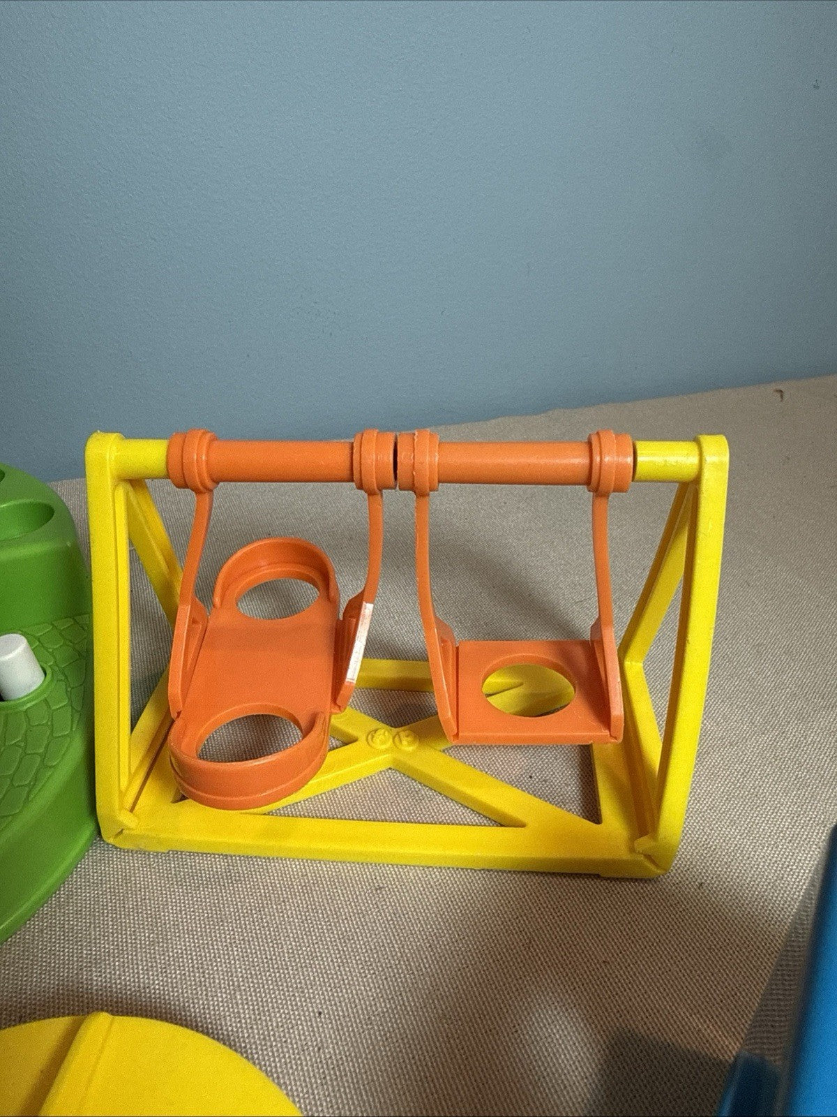 Vintage Fisher Price Little People Playground with RARE Blue Cube #2525 COMPLETE