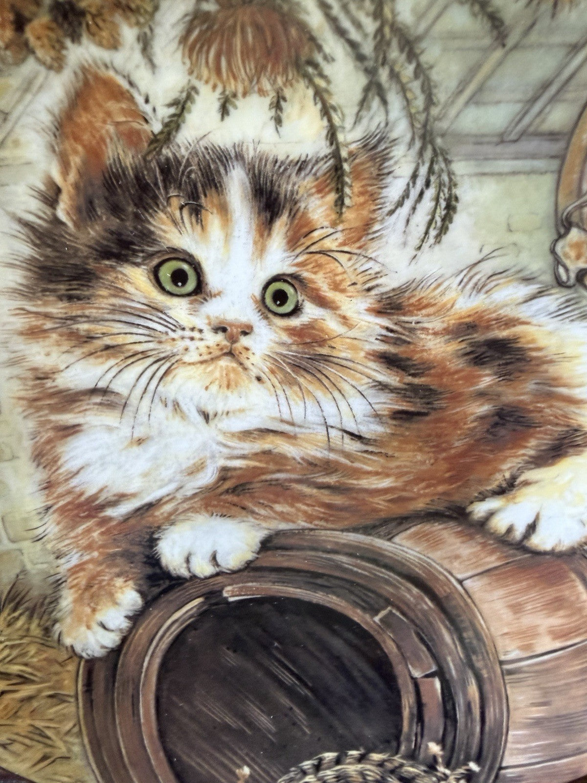 Royal Worcester Country Kitty 1985 Kitten Classics 6th Issue Collector Plate Cat