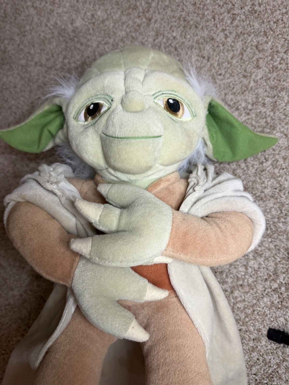 Vintage 1998 Star Wars Yoda Plush Lot 2 Jay Franco Pillow Buddy Applause Tagged
