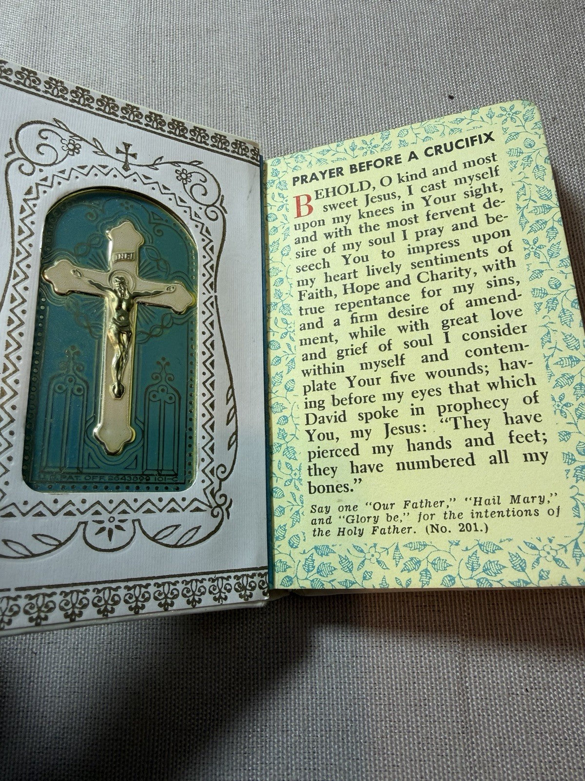 Vintage First Holy Communion Set Veil Rosary Purse Prayer Book Lapel Pin