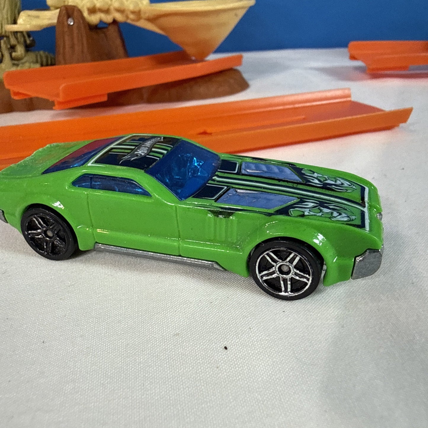 Hot Wheels Trick Tracks Tail Bash Playset Complete Instructions Ad Card Set of 2