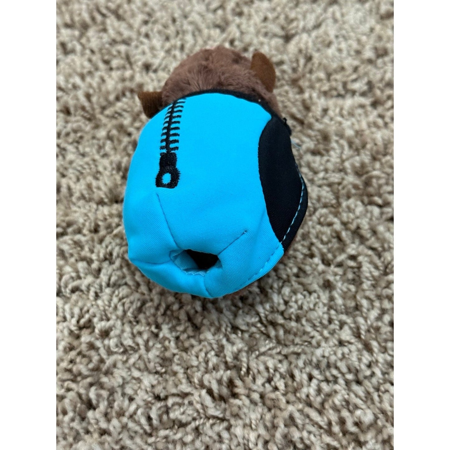 Zhu Zhu Pets Lot of 2 Plush Hamsters With Blue Jackets, Cute Pair, Preowned