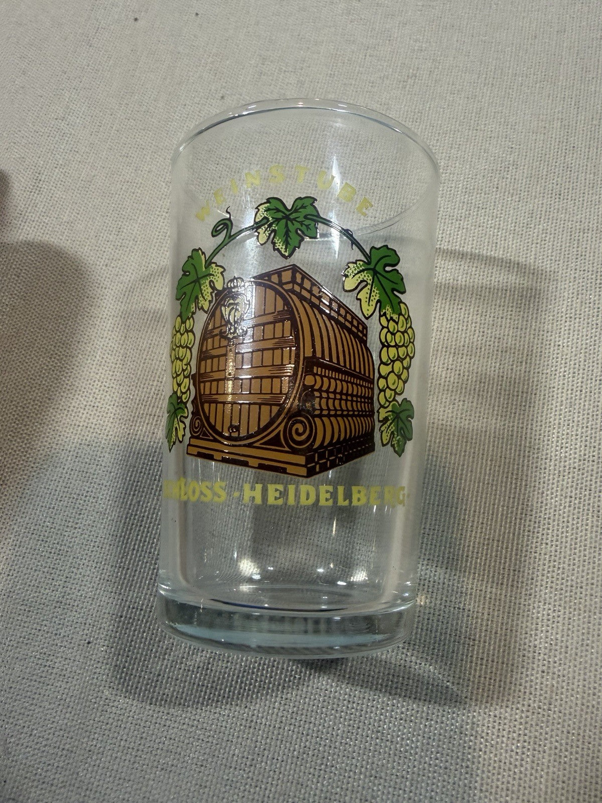 Vintage German Heidelberg Beer Wine Tasting Glasses Set 3 0.1 Liter