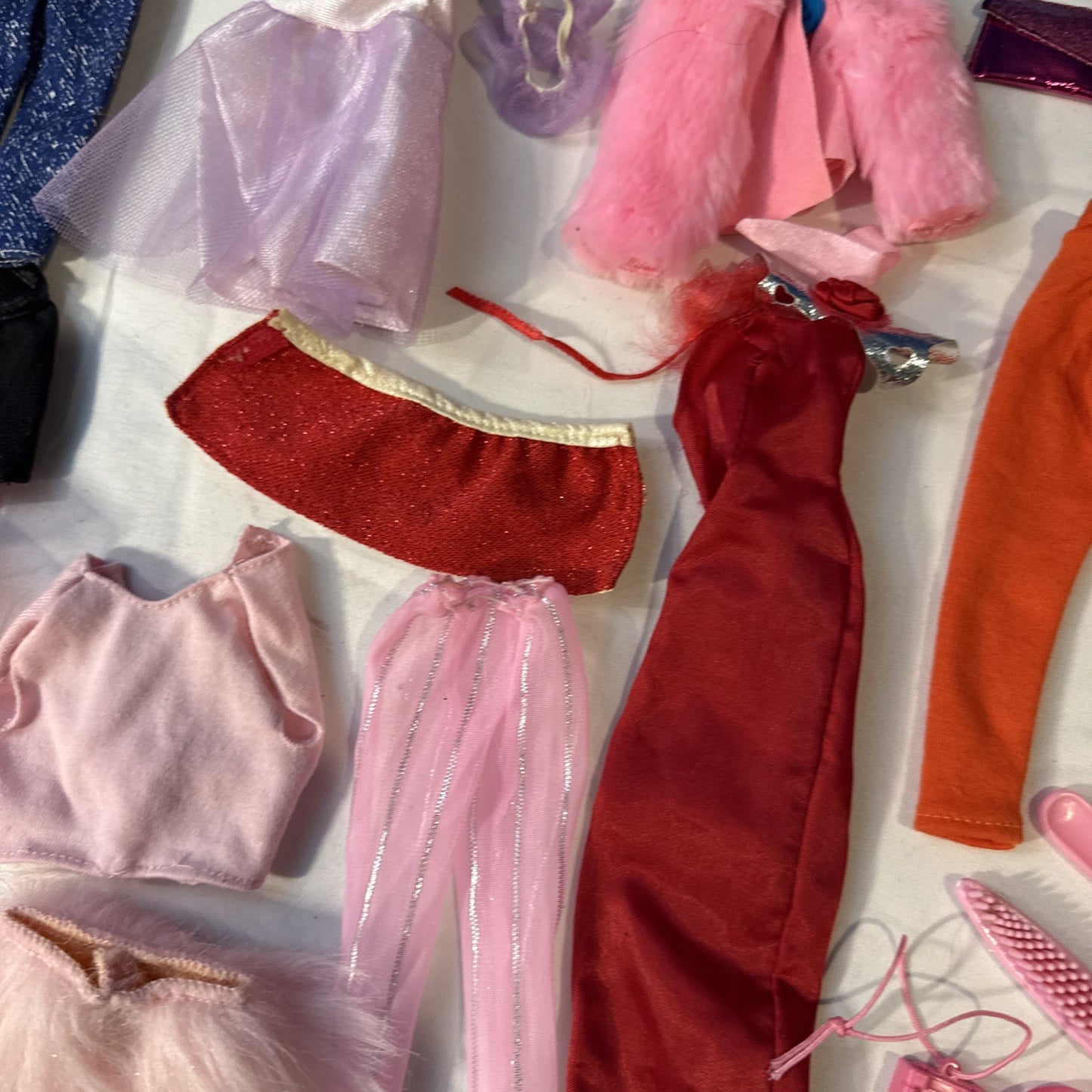 Vintage Barbie Doll Case (1968) with Clothes Accessories & Autograph Book (1996)