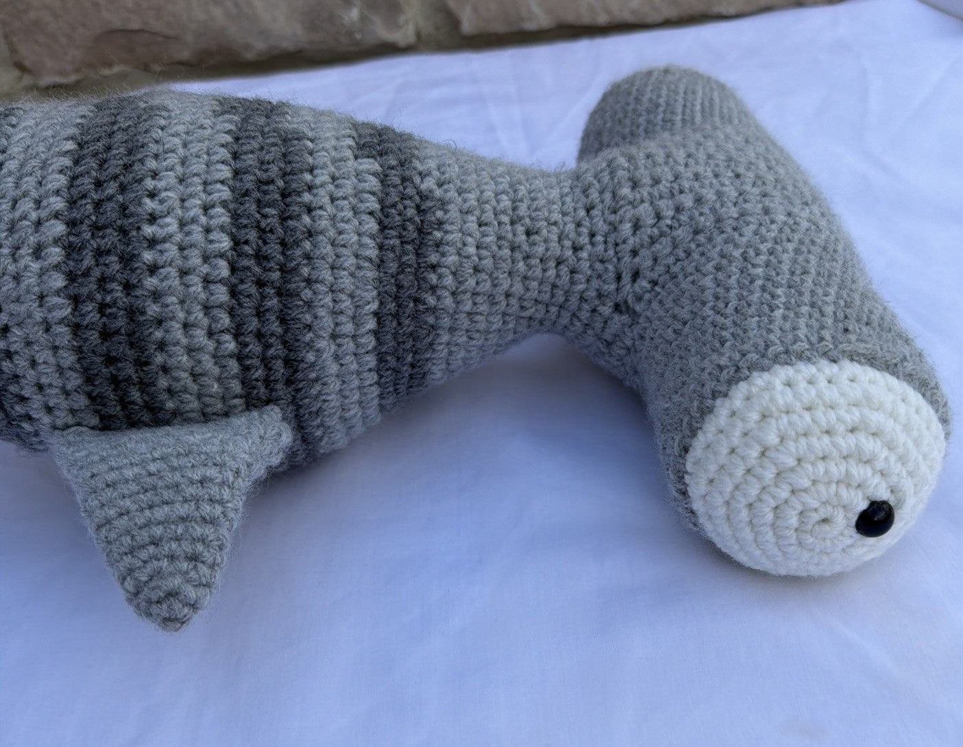Crochet Hammerhead Shark Plush Handmade Amigurumi Soft Toy