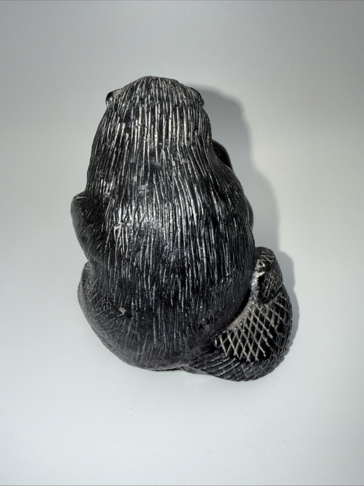 Wolf Original The Wolf Sculptures Soapstone Carved Beavers Native Canadian Vtg