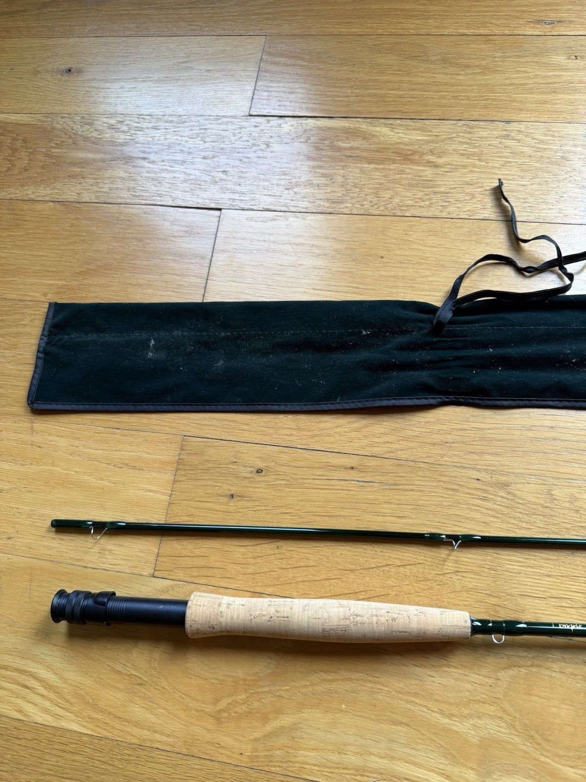 NEW TFO Lefty Kreh Signature Series I Fly Rod 8'6 2 Piece Green Felt Rod Sock
