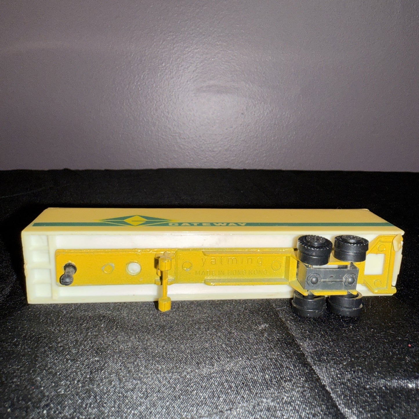 Vintage Yatming Gateway Trailer 5 Inch Diecast Trailer Only Yellow Green