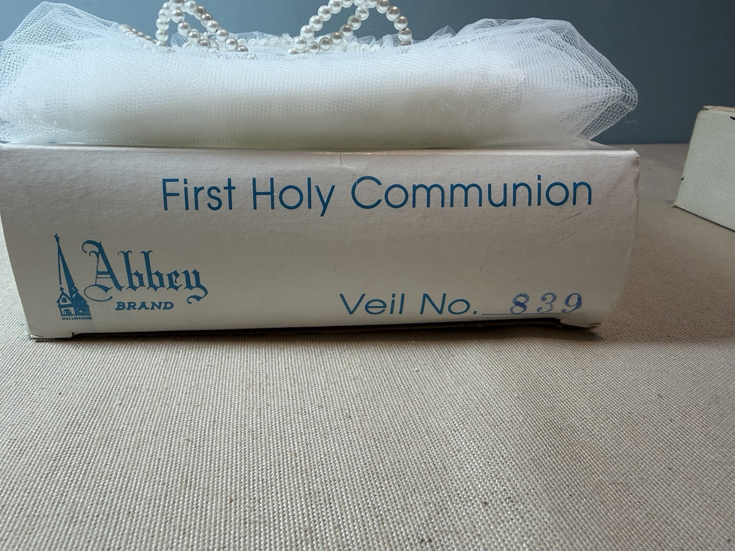 Vintage First Holy Communion Set Veil Rosary Purse Prayer Book Lapel Pin