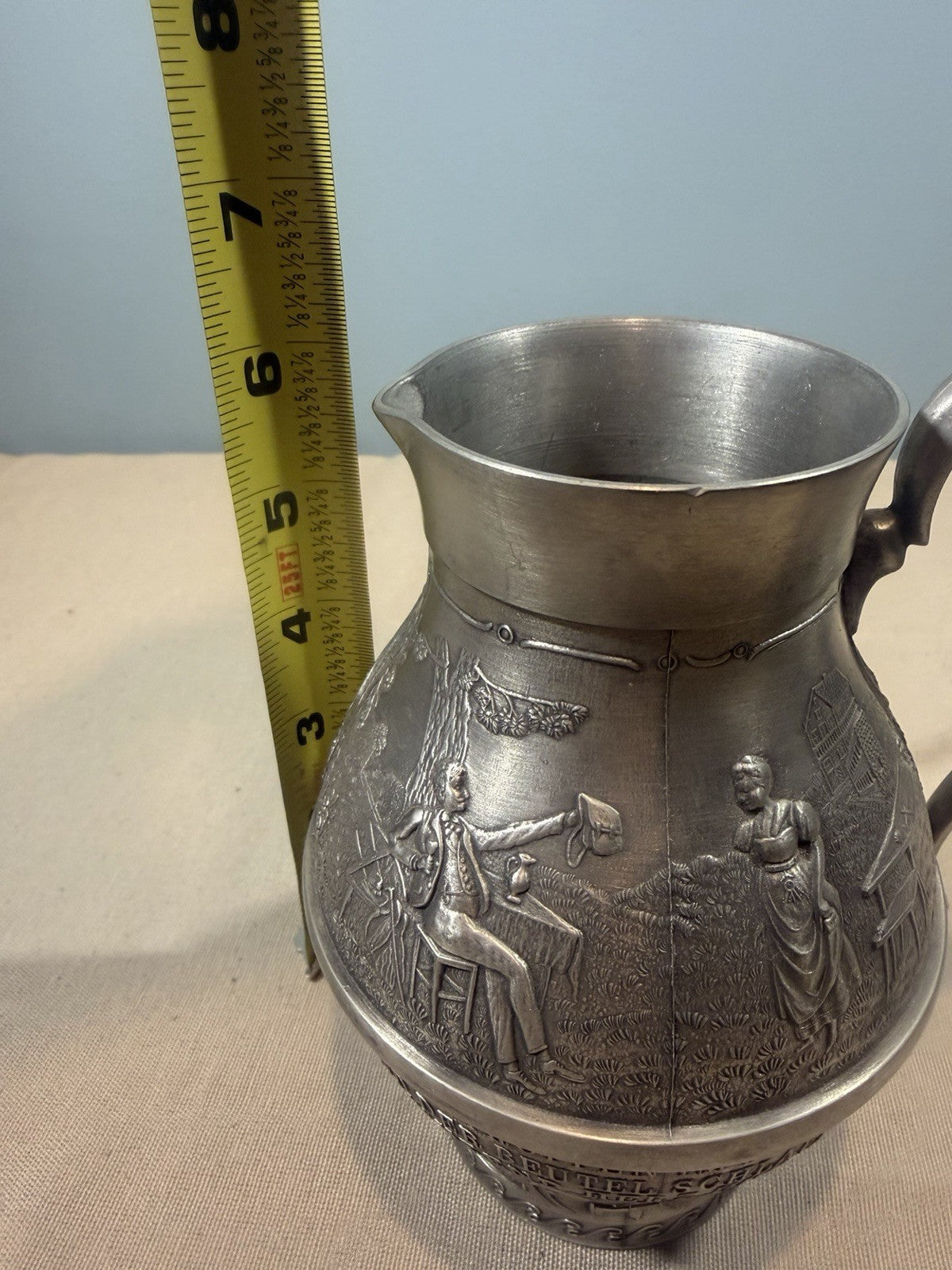 Frieling Zinnkrug Pewter Pitcher Mug Set Lindenwirtin Zinn Krug Germany
