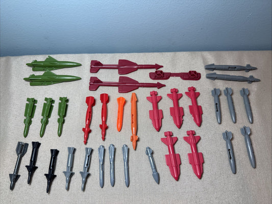 Vintage GI Joe Cobra Missile Rocket Weapons Lot 32 Original Hasbro ARAH
