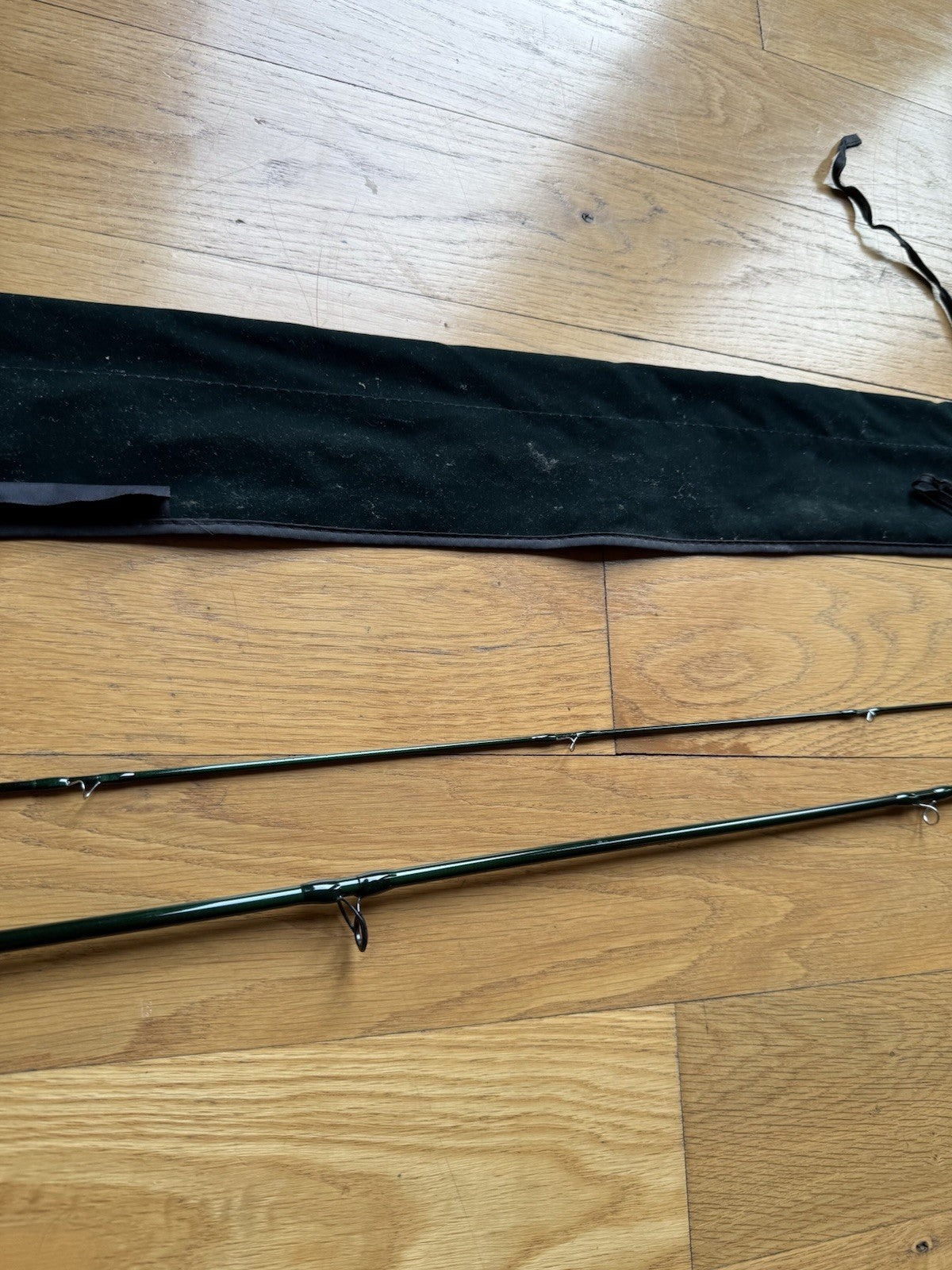 NEW TFO Lefty Kreh Signature Series I Fly Rod 8'6 2 Piece Green Felt Rod Sock