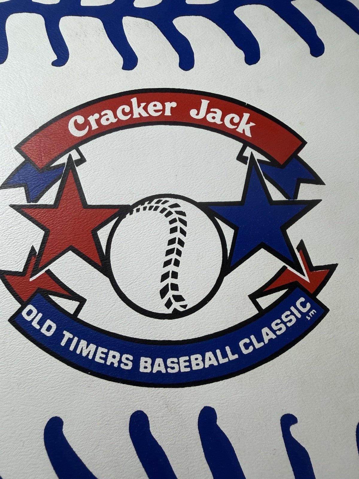 Vintage Cracker Jack Old Timers Baseball Classic Vinyl Stadium Seat Cushion 14 I