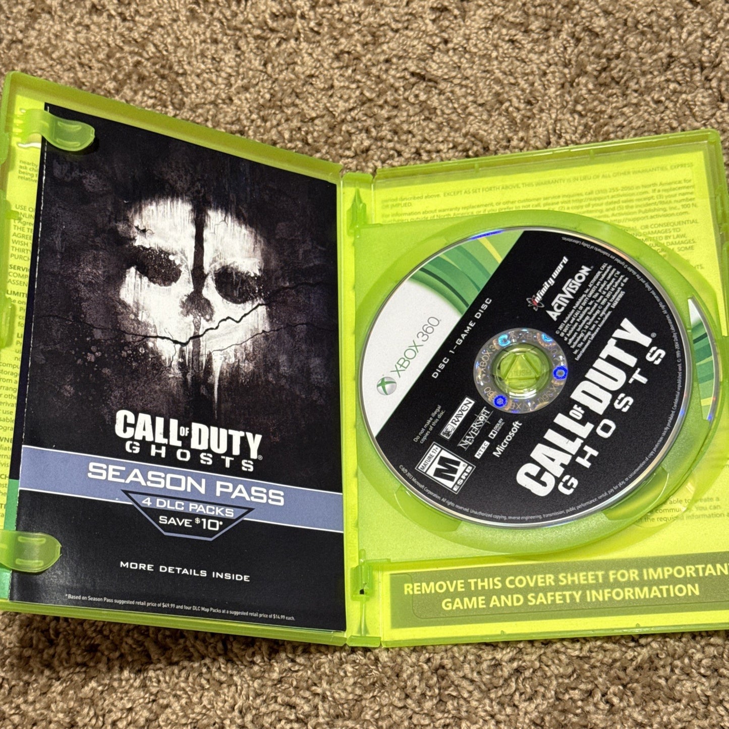 Xbox 360 Game Lot Call of Duty Ghosts and NBA 2K15