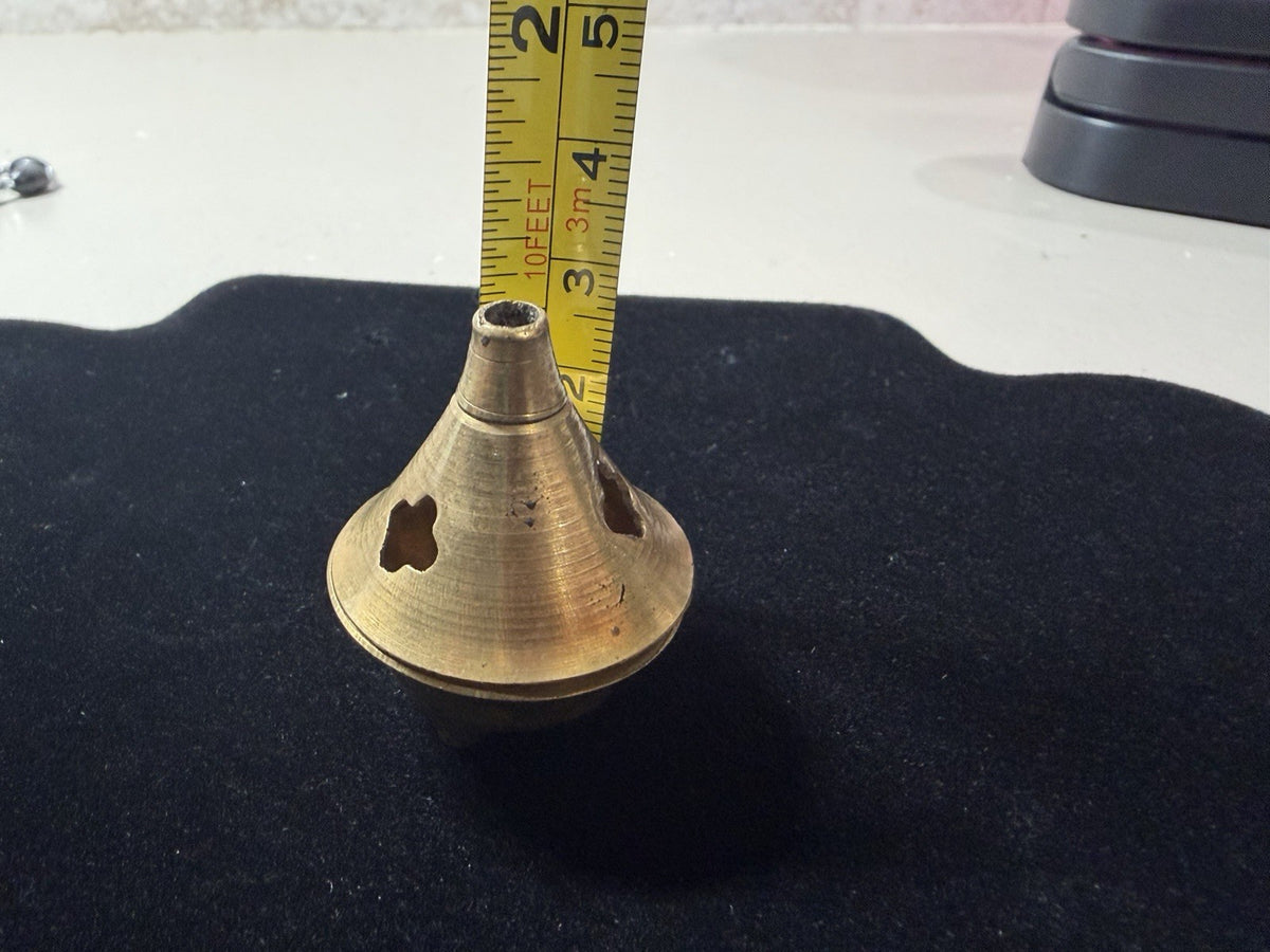 Vintage Brass Mini Incense Burner Censer Catholic Religious Devotional Medal Lot