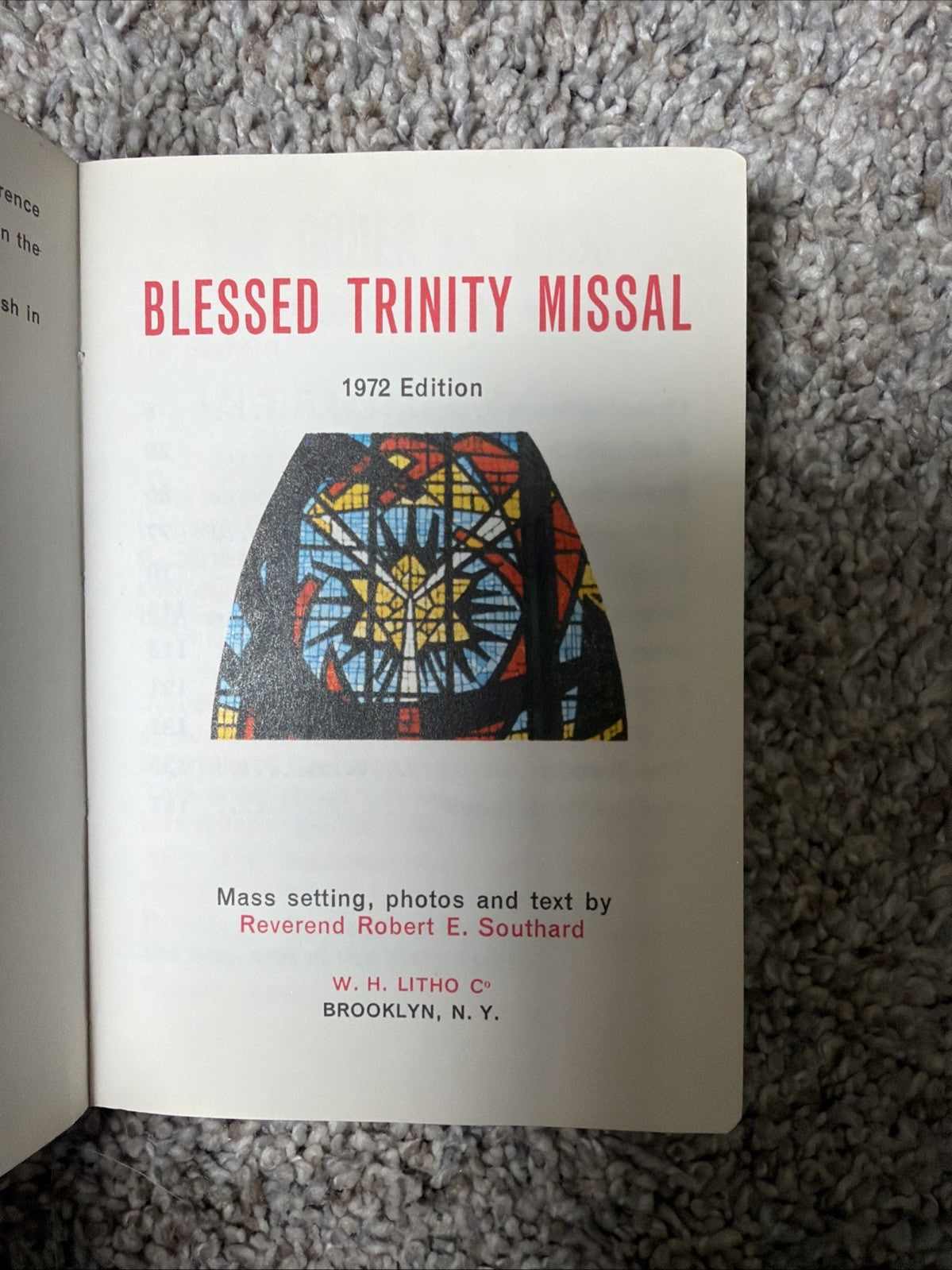 Blessed Trinity Missal First Holy Communion Padded Books 1972 1973 Set