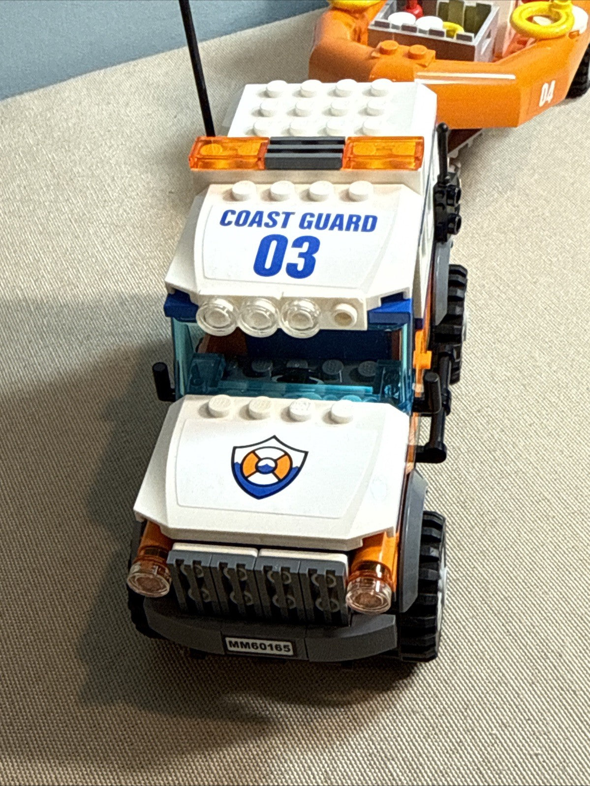LEGO City Coast Guard 4x4 Response Unit 60165 Complete Truck Boat 3 Figs Octopus