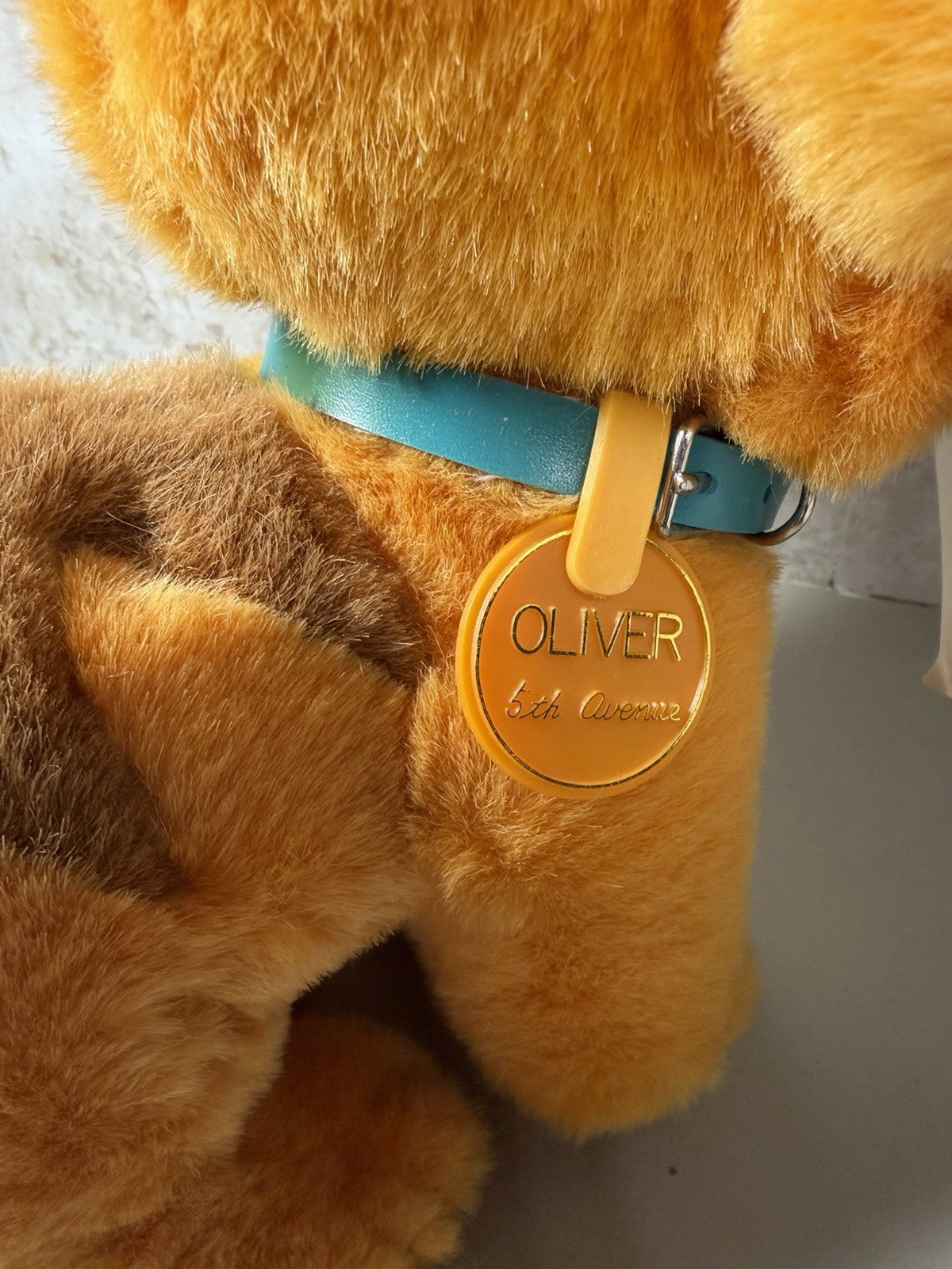 Vintage 1988 Disney Oliver Company Plush Dog Stuffed Animal Original Tag 11"