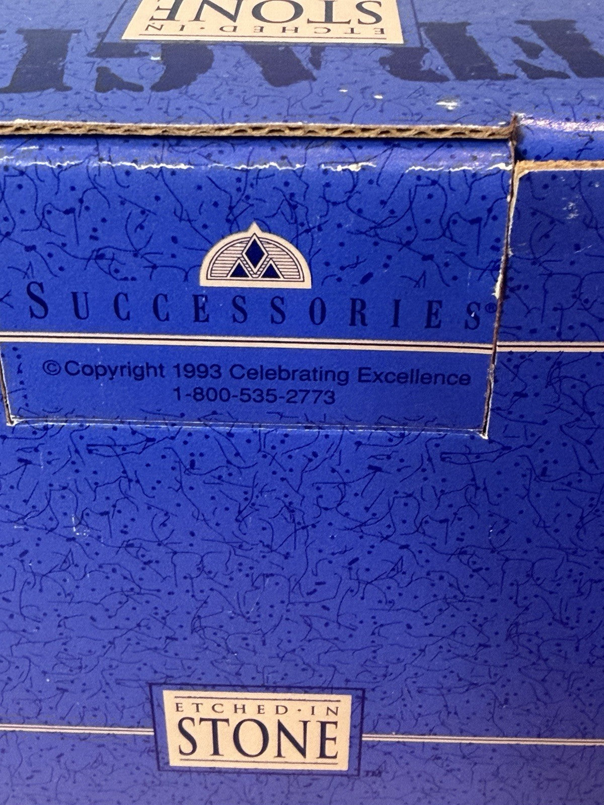 Etched In Stone Together Everyone Achieves More TEAM Desk Stone 1993 NIB Decor