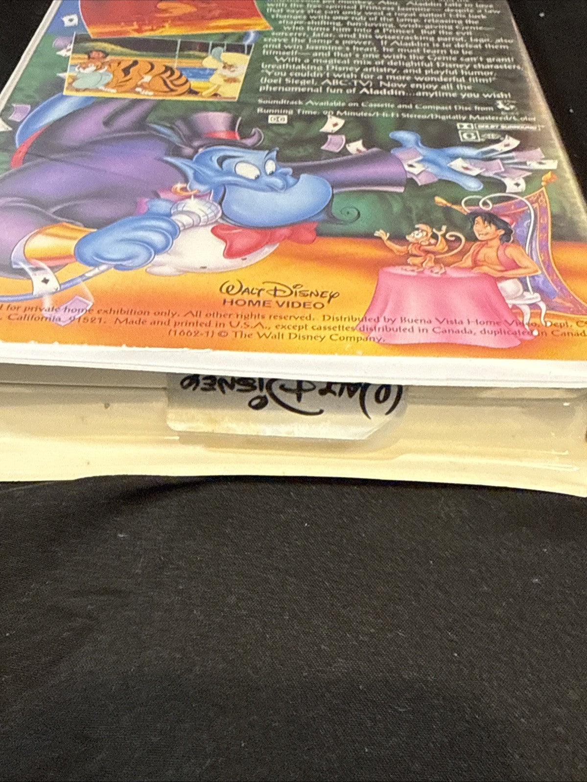 Disney Aladdin VHS Lot Return of Jafar Animated Movie Tapes