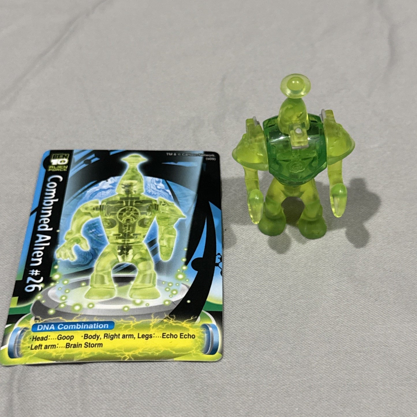 Ben 10 Alien Force Alien Combination Figure With Card, Green, Loose