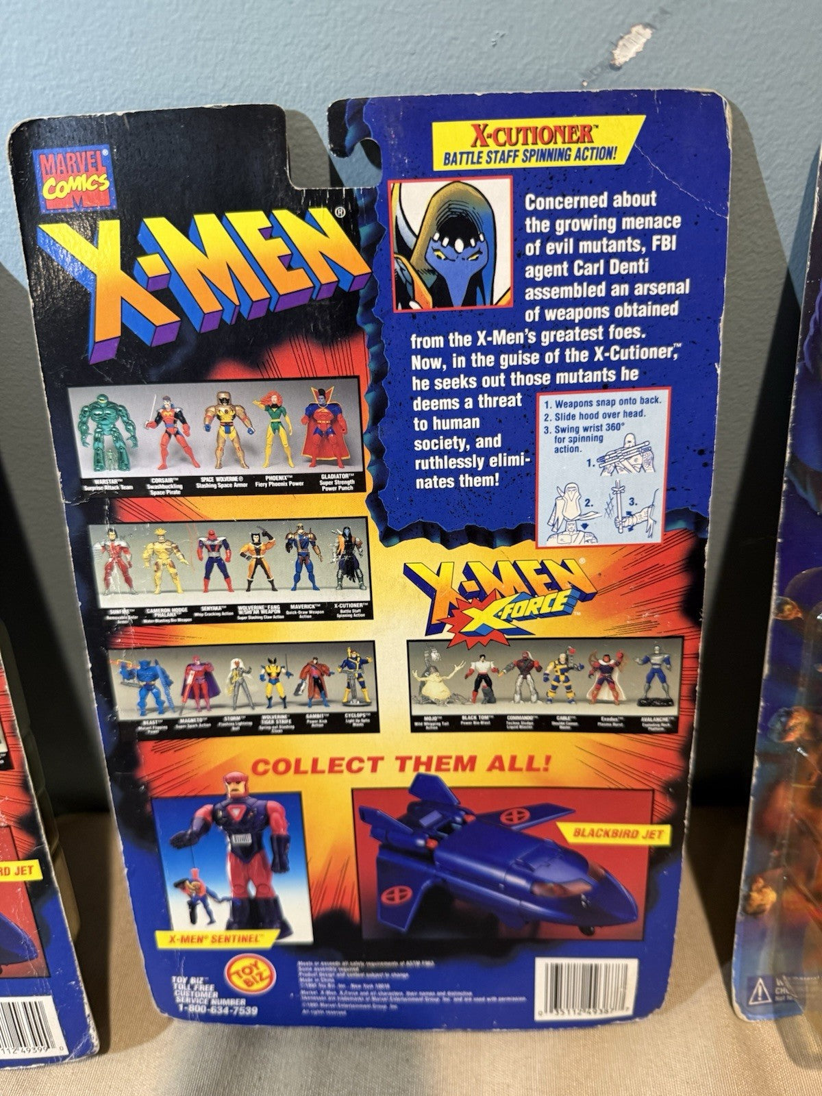 Vintage ToyBiz X Men MOC Carded Figure Lot 4 Marvel Sealed Collectibles
