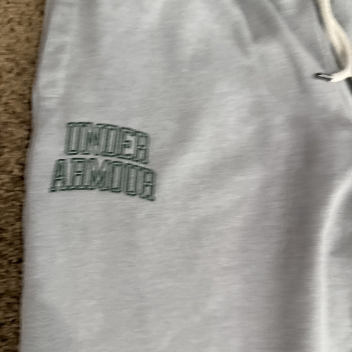 Under Armour Heavyweight Terry Cloth Jogger Sweatpants Gray Men's Medium