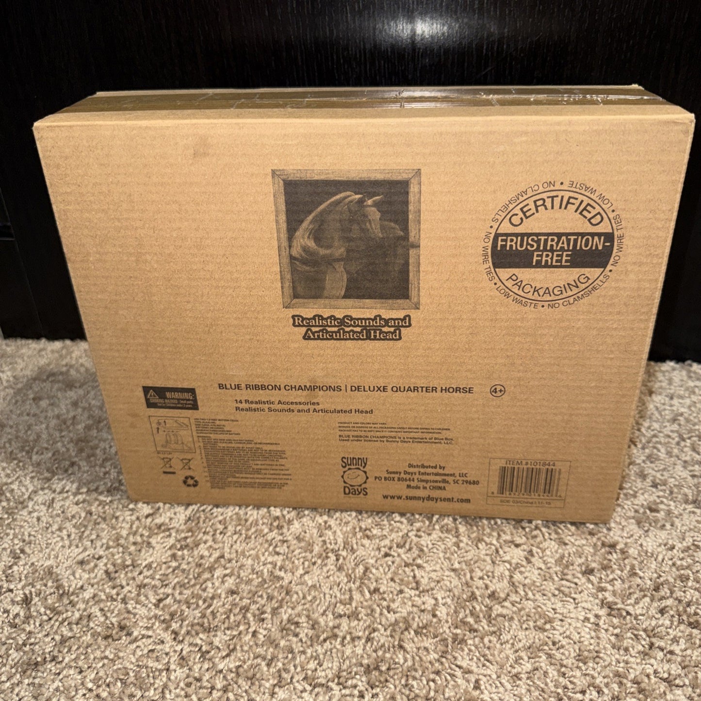 Sunny Days Deluxe Quarter Horse Toy Movable Head With Accessories