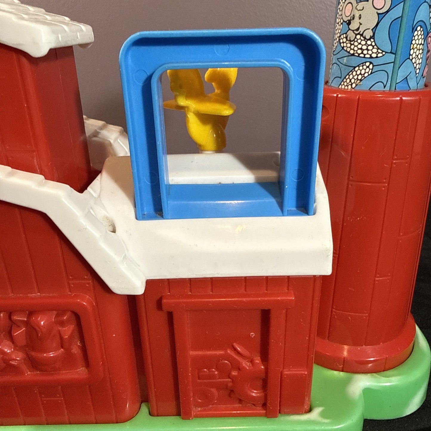 Vintage Playskool Activity Farm 1989 Pop Up Toy Take Along WORKS