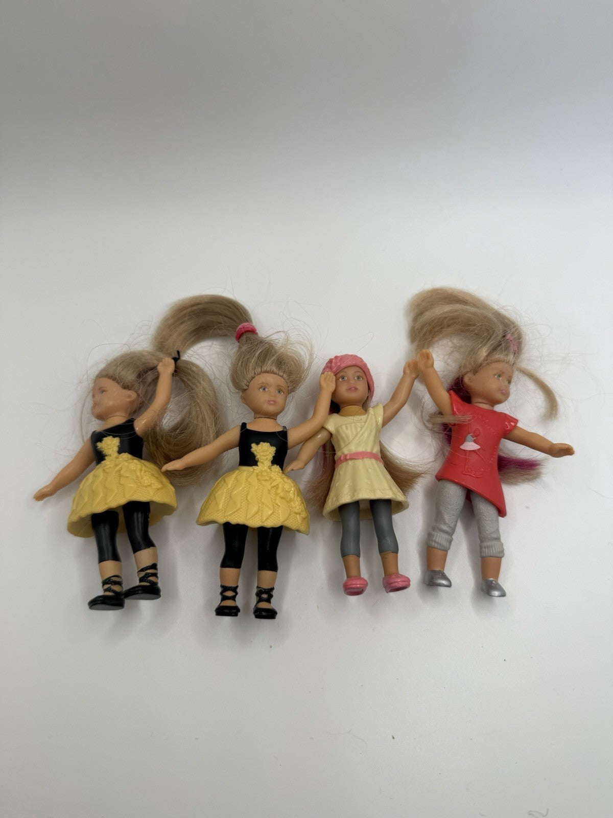 American Girl McDonalds 2014 Mini Doll Ballerina Figures Happy Meal Toy Lot of 4