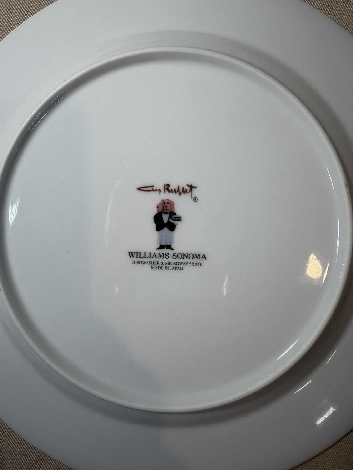 Guy Buffet Waiter Suite Plates Set 3 Black White Checkered Williams Sonoma