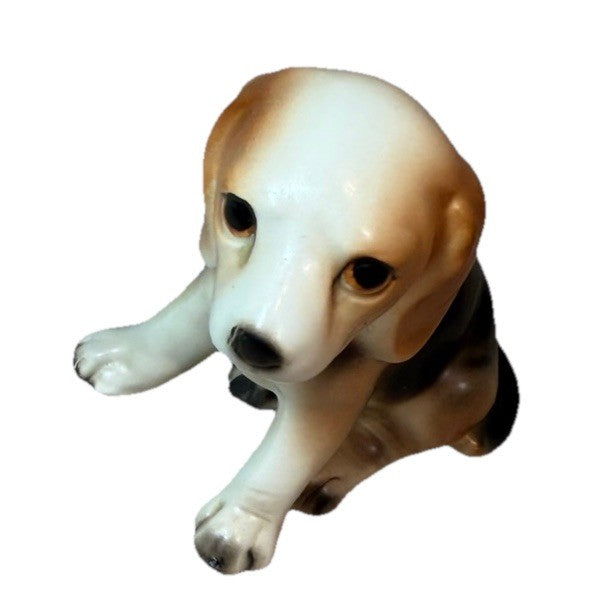 Vintage Inarco Porcelain Beagle Puppy Figurine E2074 Dog Statue 2.5”