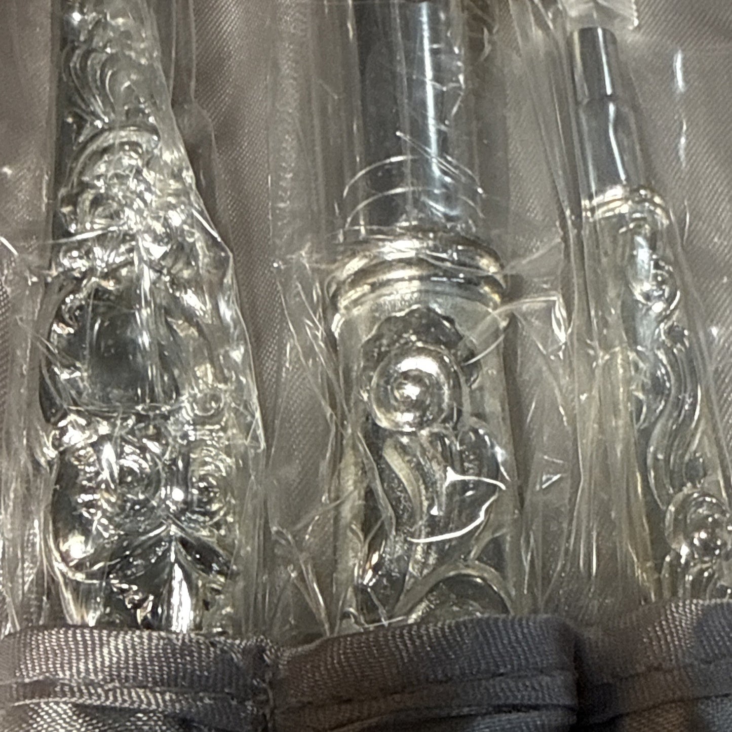 VINTAGE 1989 exclusive Godinger Silver BRUSH SET 6pc w/carrying pouch