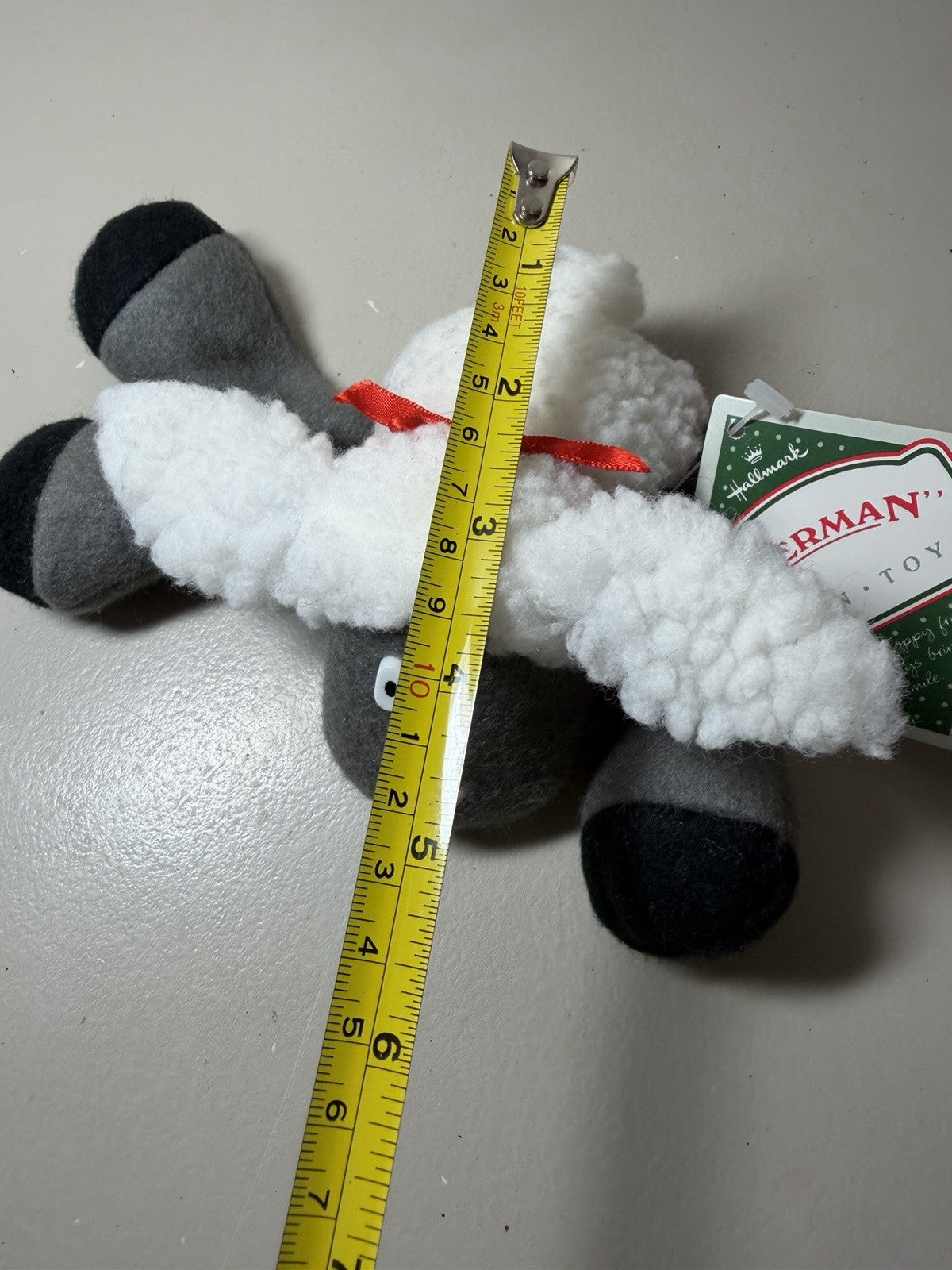 Vintage 1985 Hallmark Sherman Sewn Toy Plush Lamb Sheep Stuffed Animal NWT