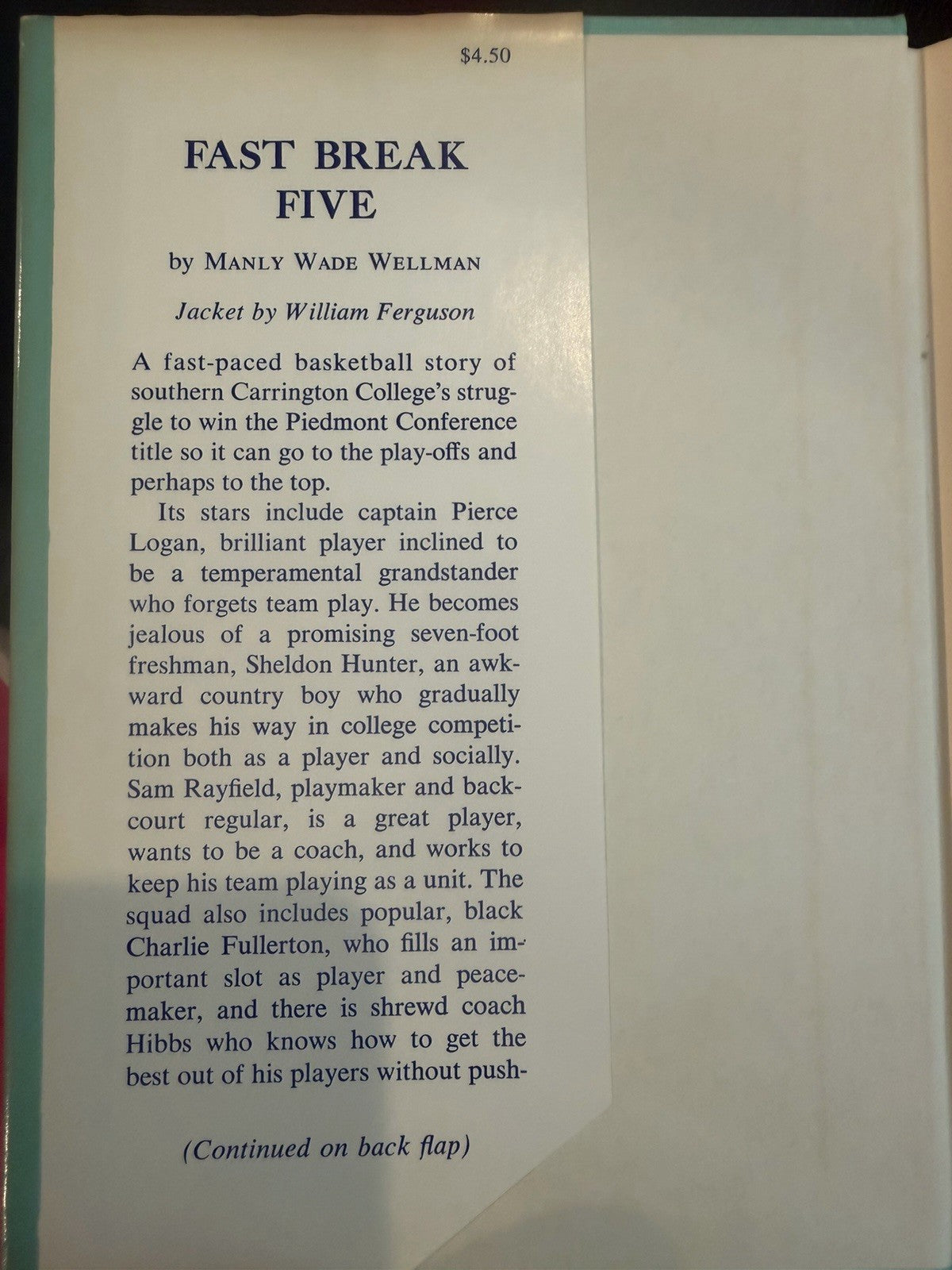 Vintage 1970s Basketball Book Lot Fast Break Hot Shots Wade Wellman Sports