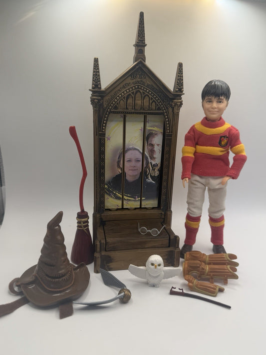 Harry Potter 2001 Mattel Quidditch Doll Mirror Erised Accessories Toy Figure Set