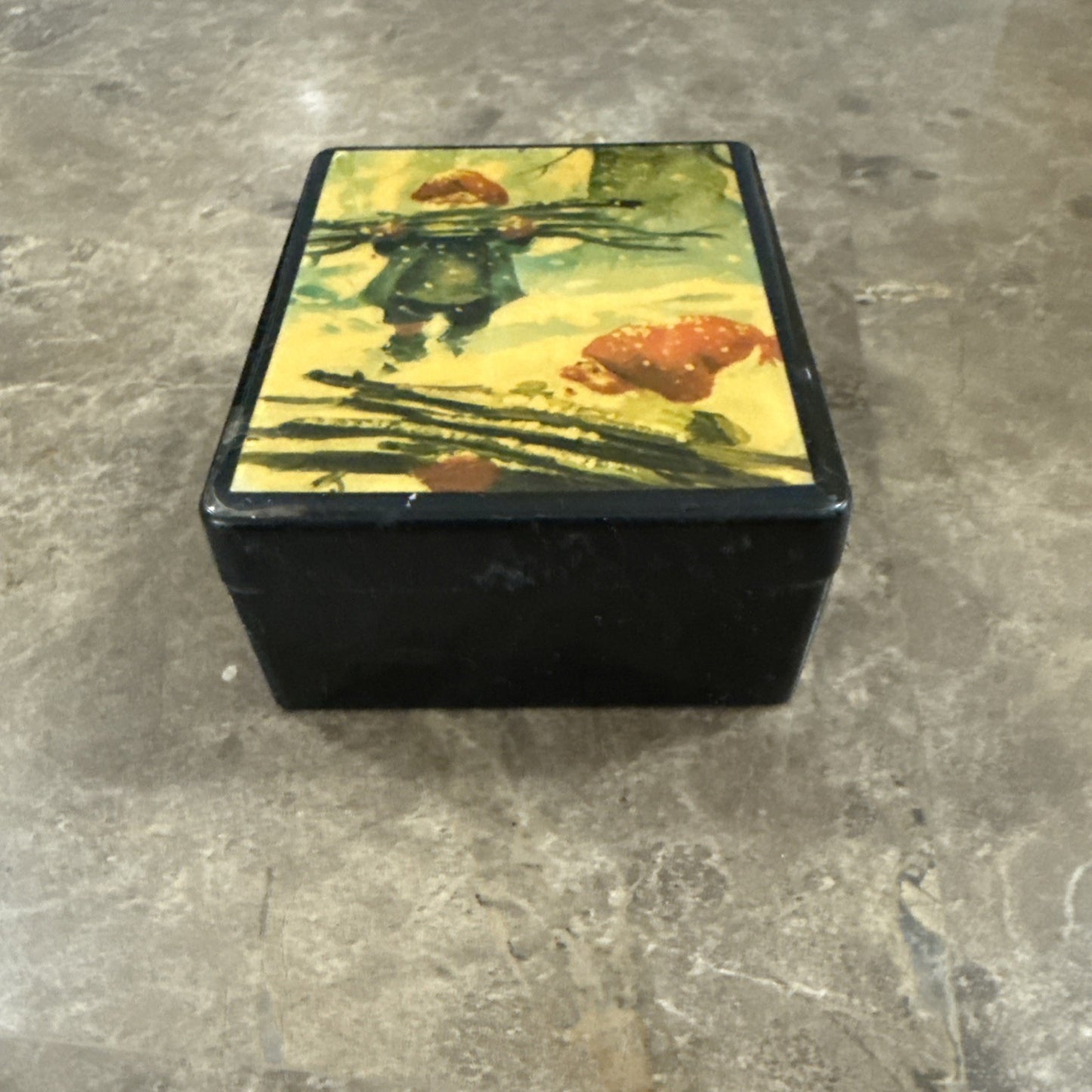 Decorative Trinket Box Featuring Artwork by Norwegian Artist Svein Solem