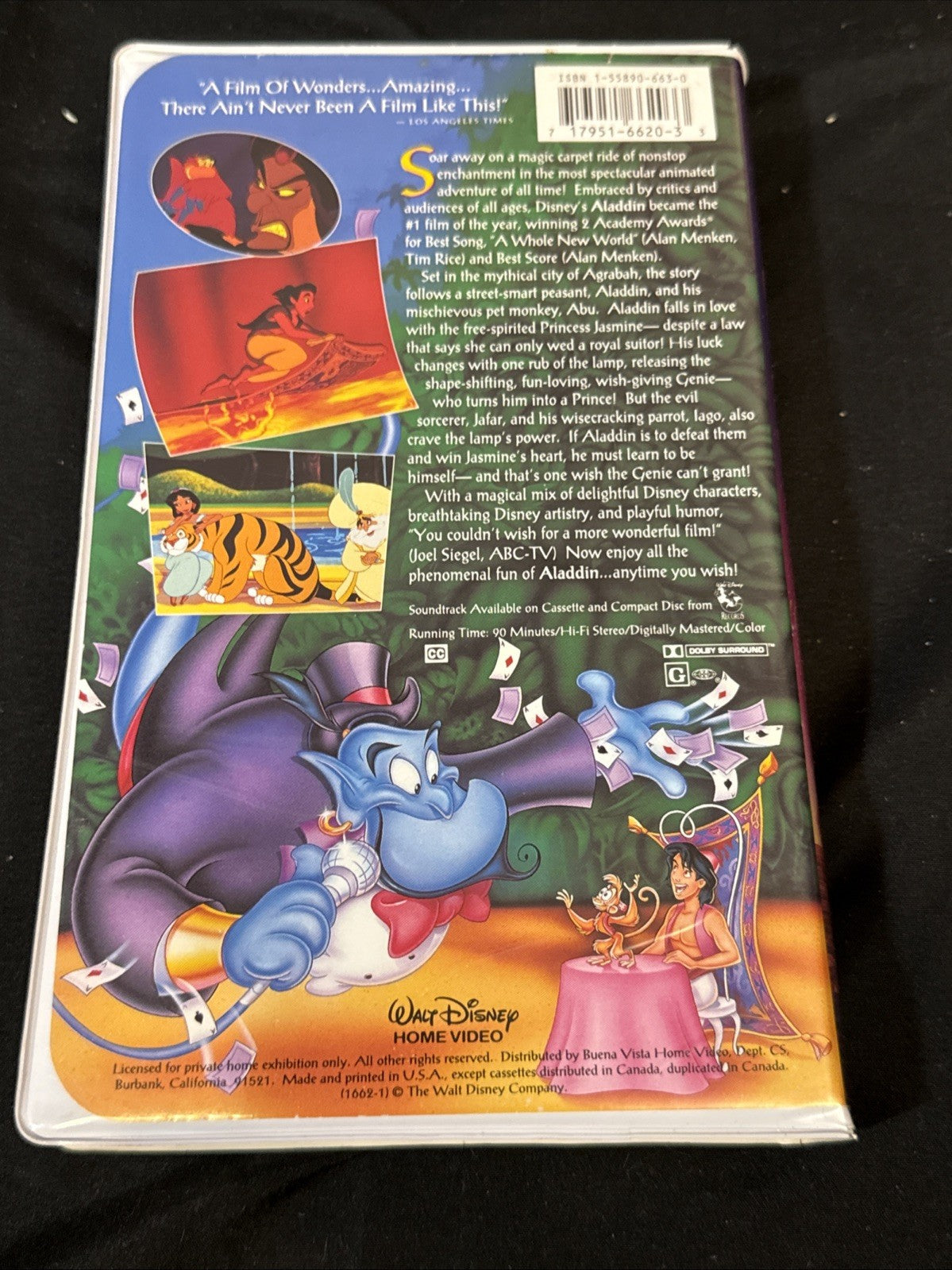 Disney Aladdin VHS Lot Return of Jafar Animated Movie Tapes