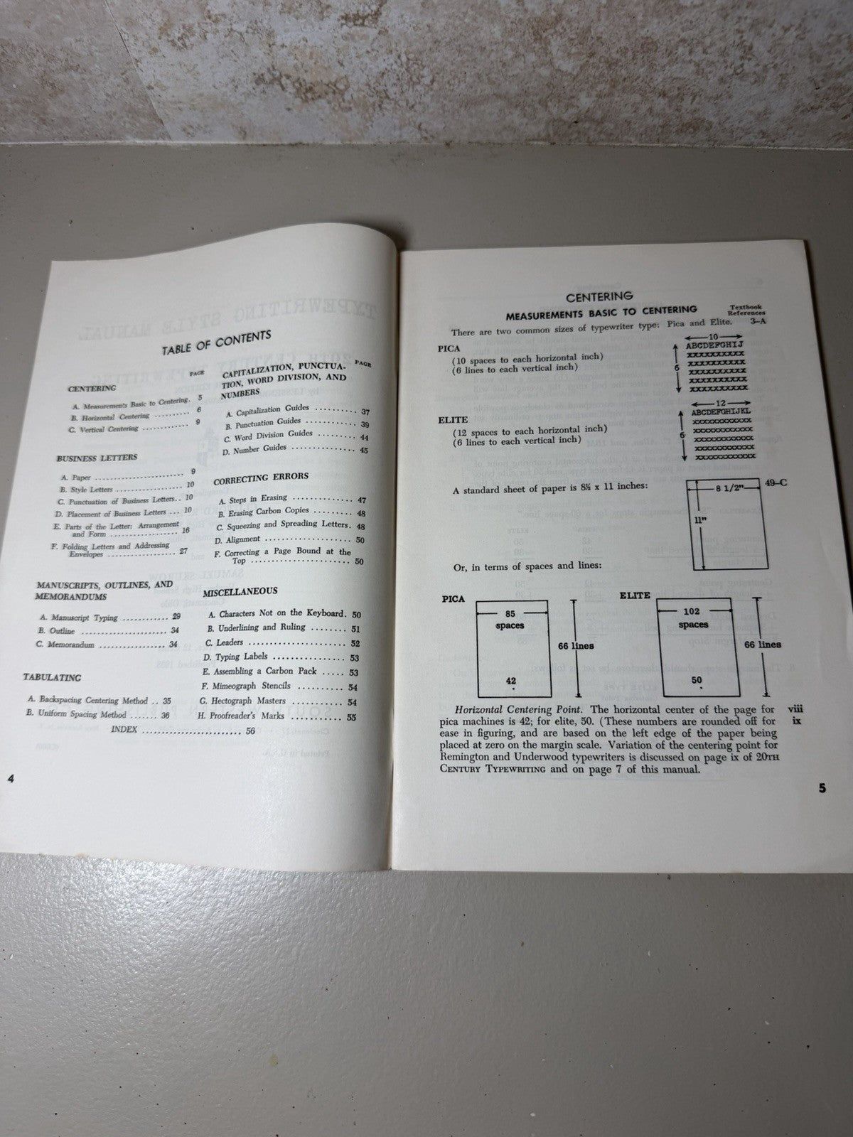 Reference Manual Stenographers Typists Gavin Hutchinson 1956 McGraw Hill 2nd Ed