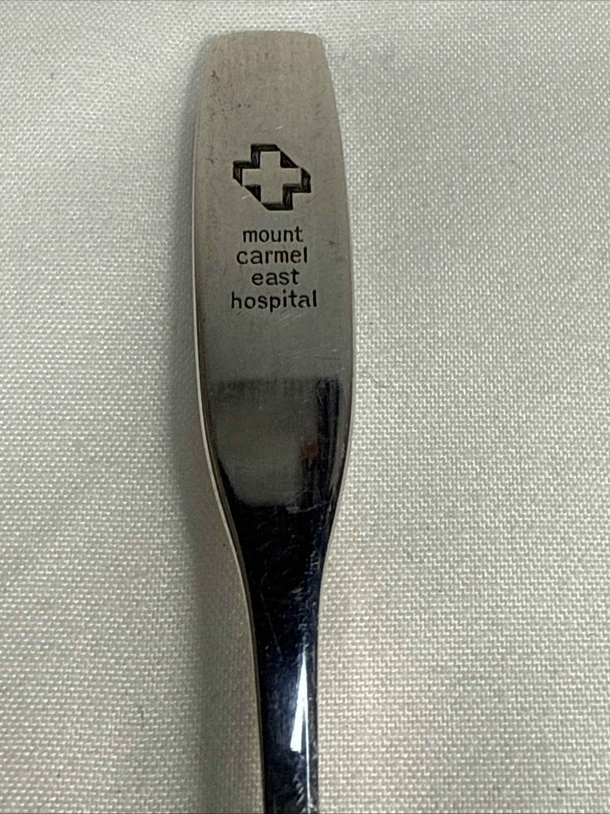 Vintage Tin ICE CREAM TASTING SPOON Tinwear Memorabilia + Mini Medical Spoon
