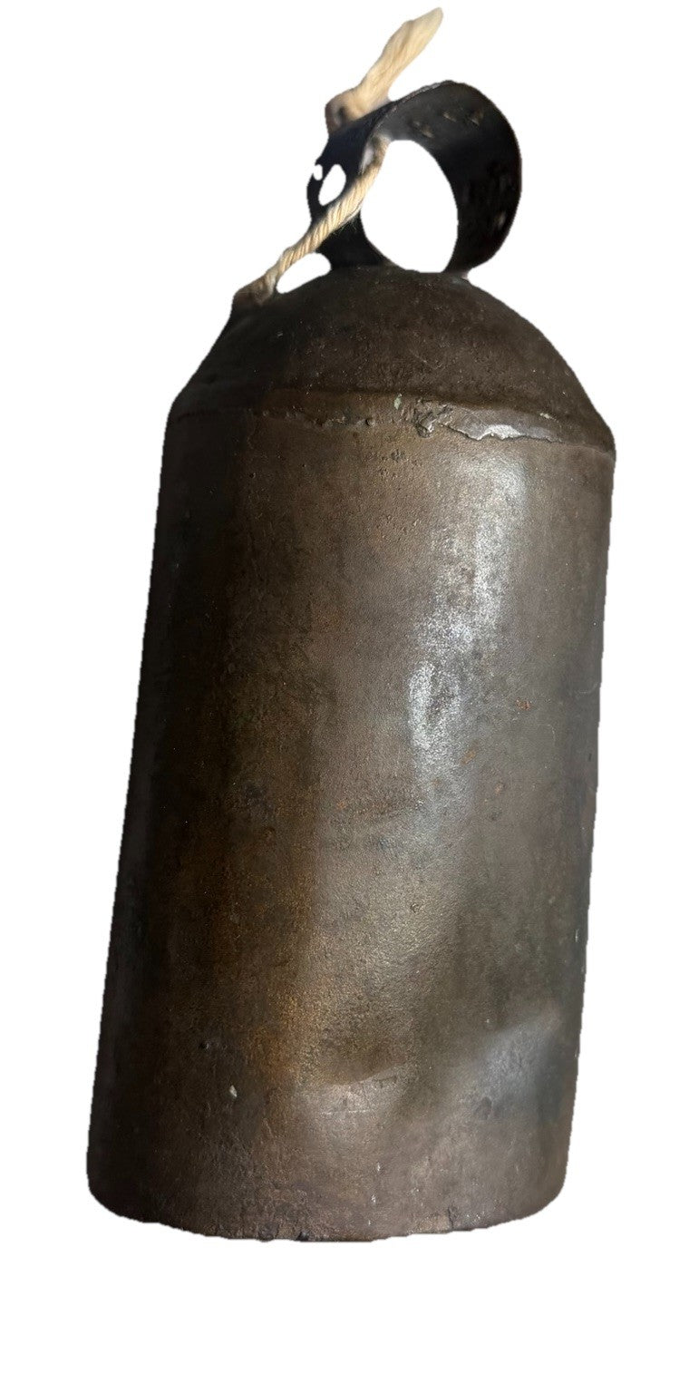 Antique Iron Cow Bell Hand Forged Farm Animal Bell