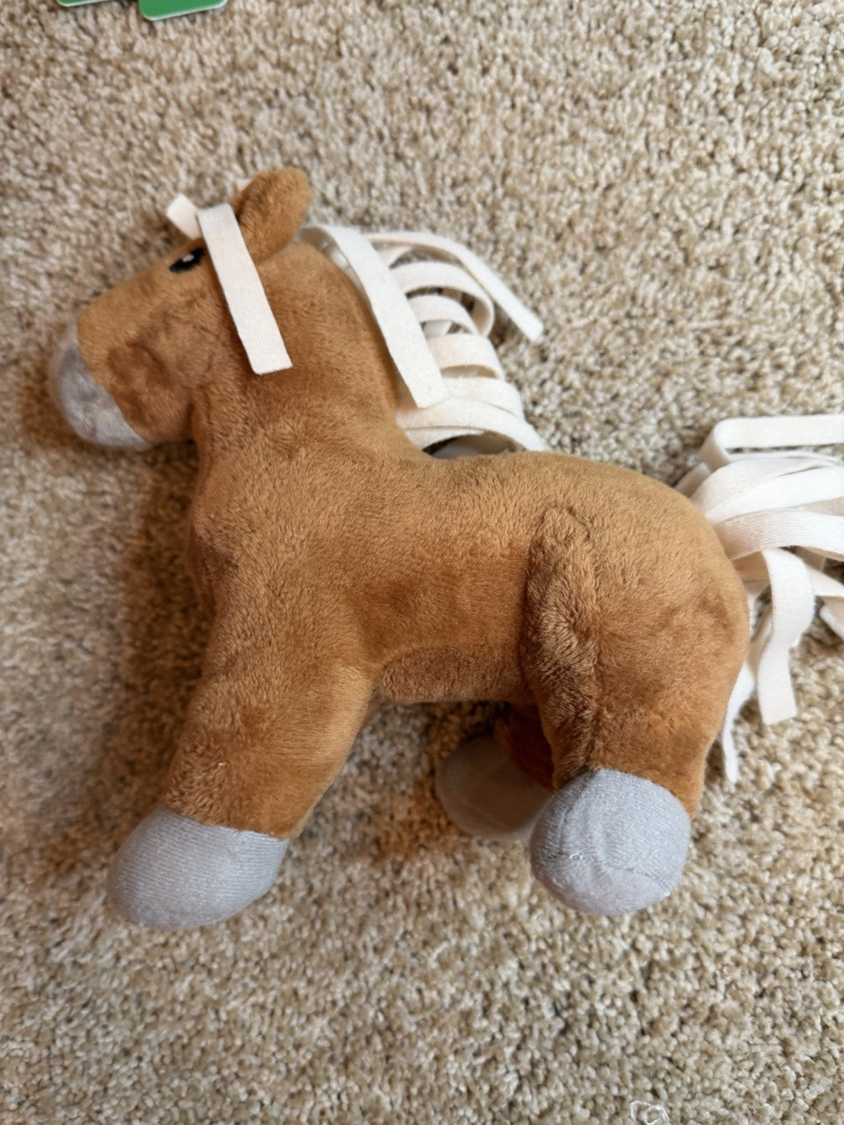 Melissa Doug Horse Show Plush Horse Figure Manual Kids Pretend Play Toy Set