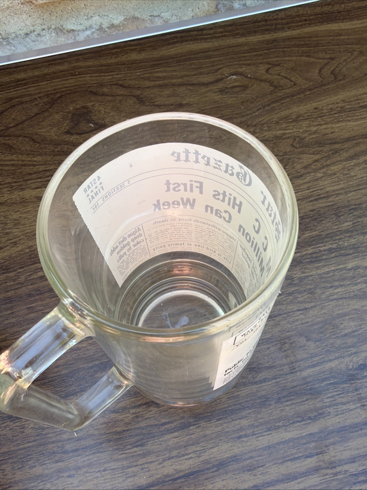 Vintage Star Gazette Heavy Glass Mug Set MCC Hits First 80 Million Lot 2