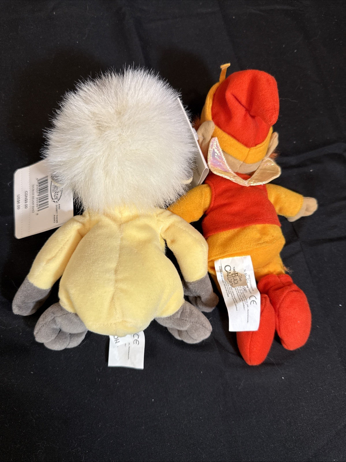 Disney Black Cauldron Gurgi Fair Folk Bean Bag Plush Lot NWT