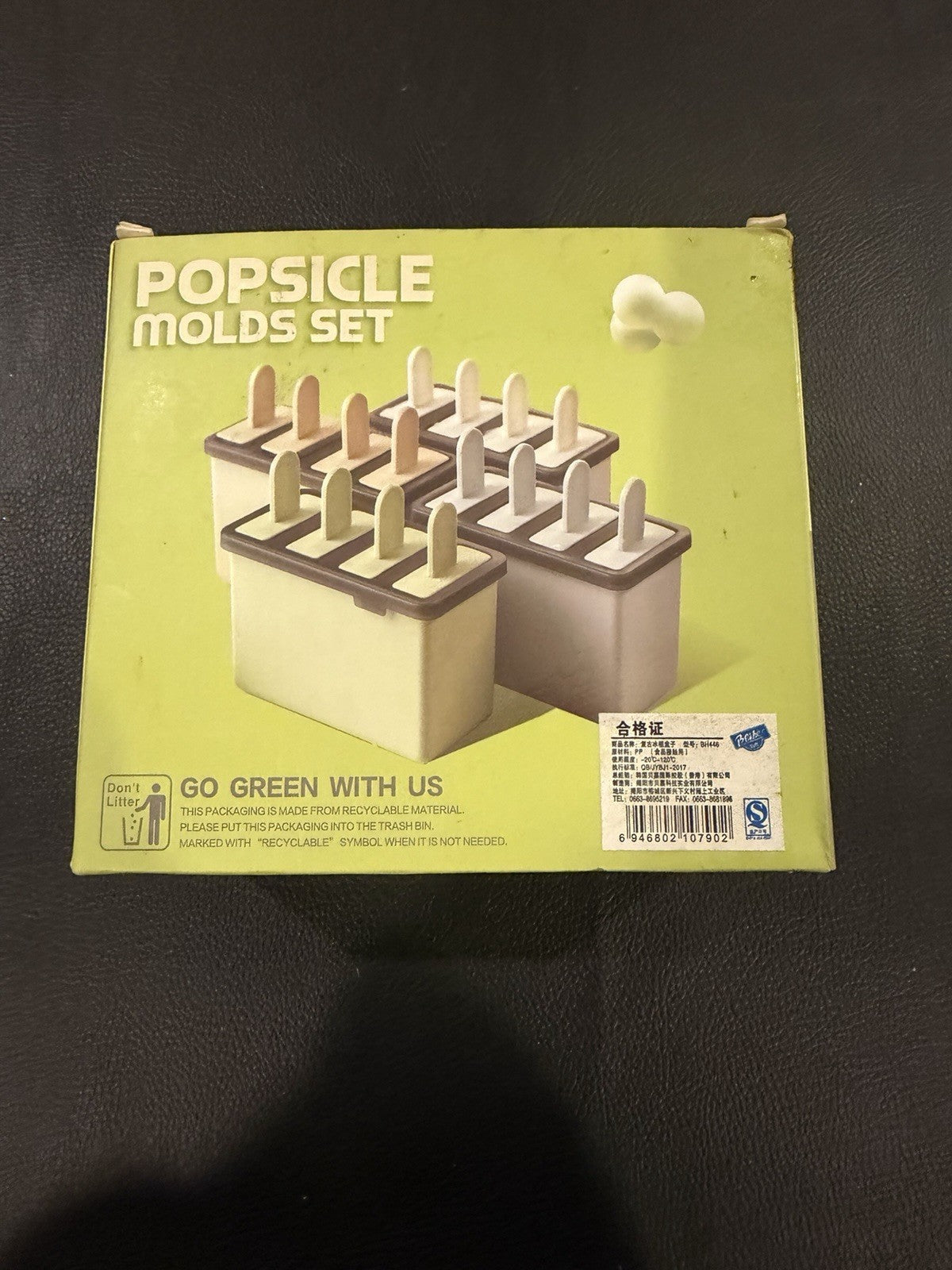 Absolut Watermelon Promotional Popsicle Ice Pop Mold Set 4 Sticks Barware Promo