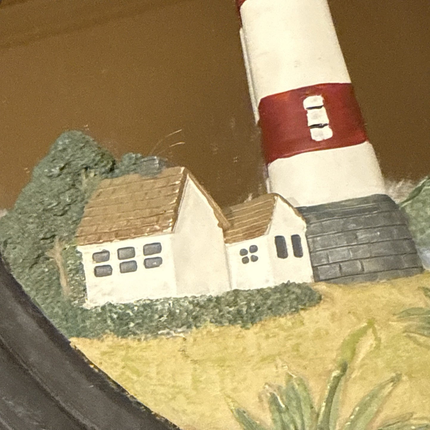 Nautical Lighthouse Wall Mirror 14x14 Island Bay Harbor Lake Ocean Coastal Decor