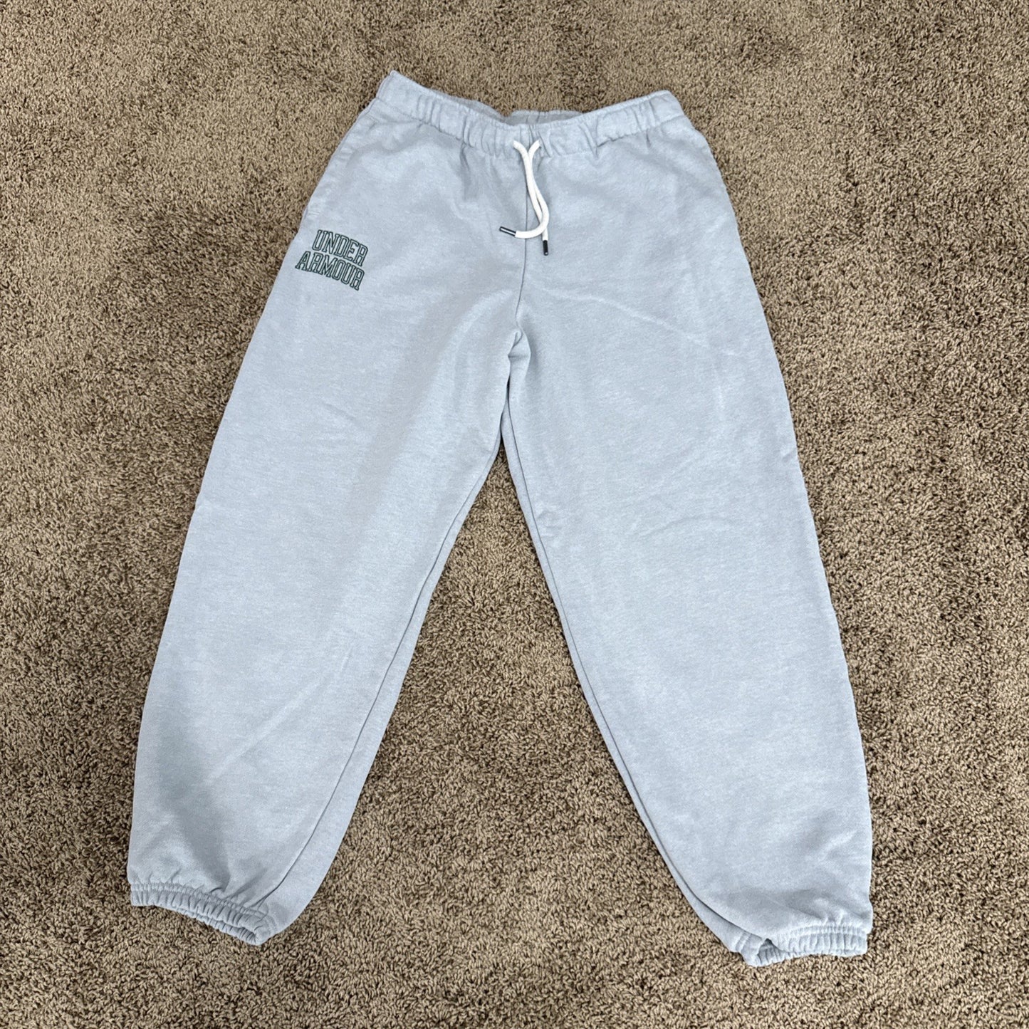 Under Armour Heavyweight Terry Cloth Jogger Sweatpants Gray Men's Medium