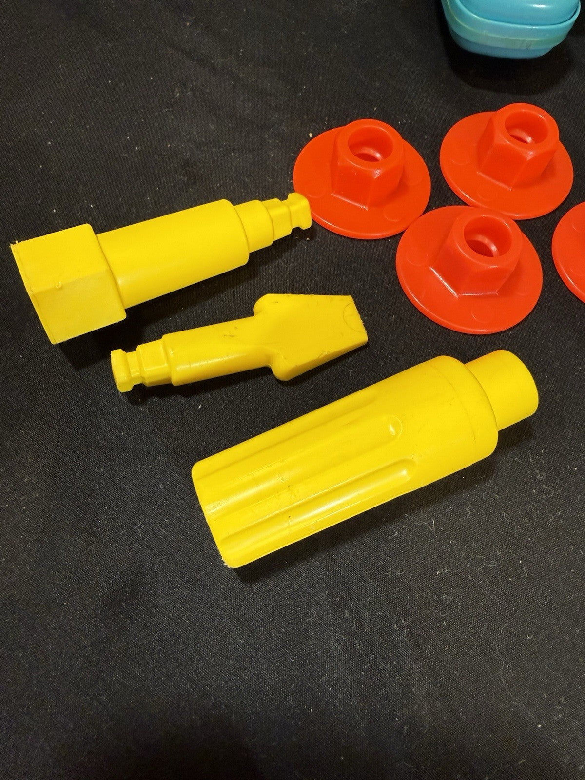 Vintage 1970's Fisher Price Tool Kit With Tools And Drill #924 * VERY NICE!