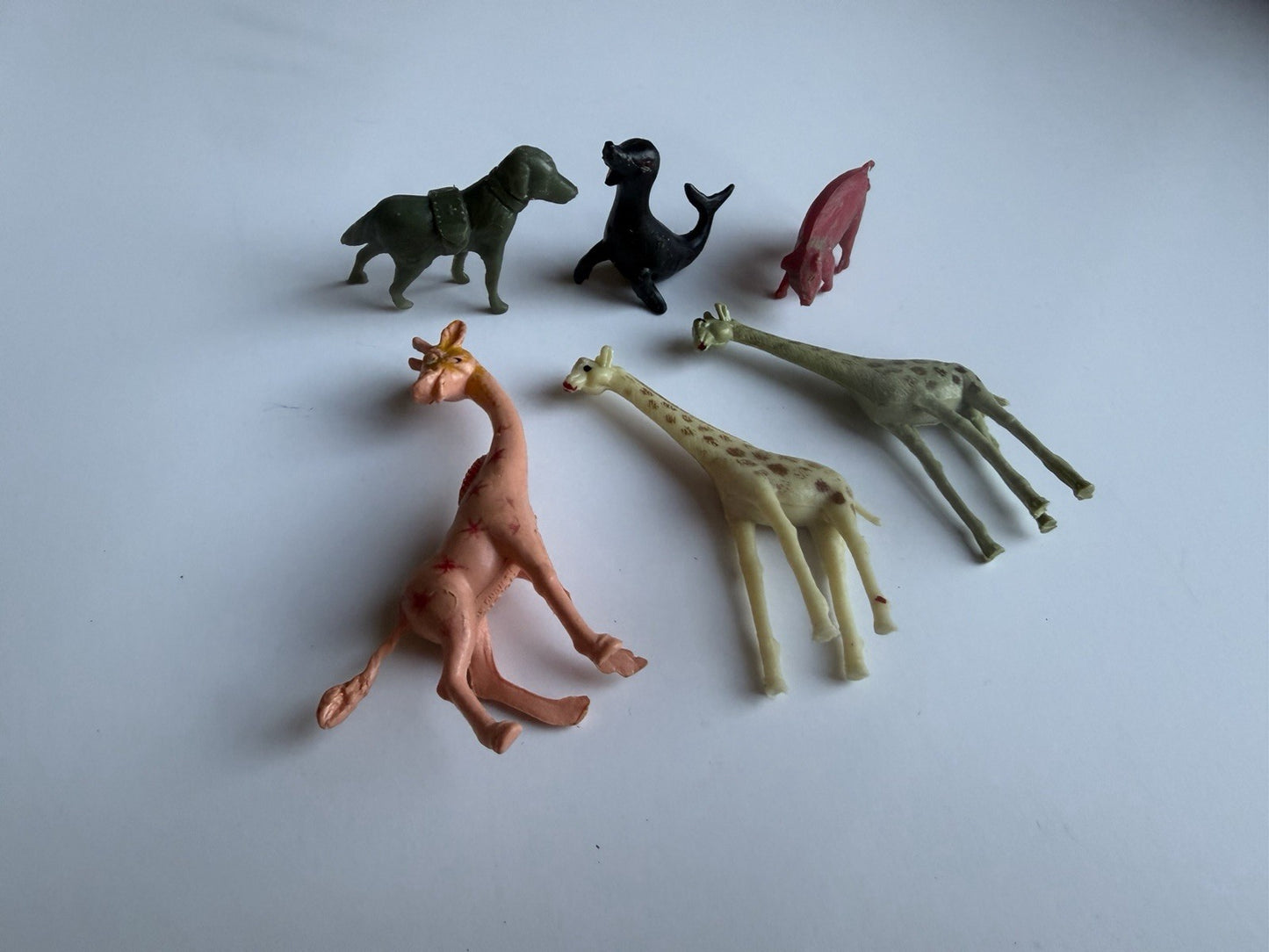 Vintage Miniature Plastic Animal Figure Lot 43 Zoo Farm Hong Kong Mixed Toys Set